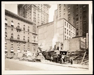 Excavations at the Building Site for the Aeolian Company Building at 5th Avenue and 54th Street, New York